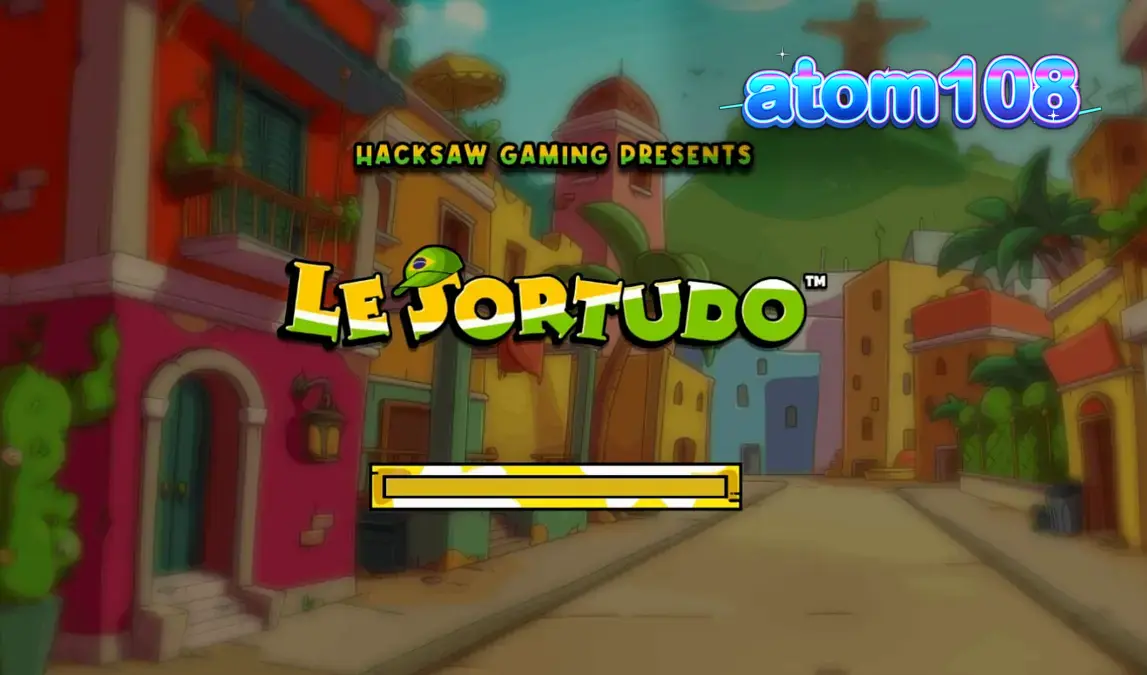 Tampilan visual slot Le Sortudo dengan karakter rakun Smokey di latar belakang jalanan Brasil yang cerah.